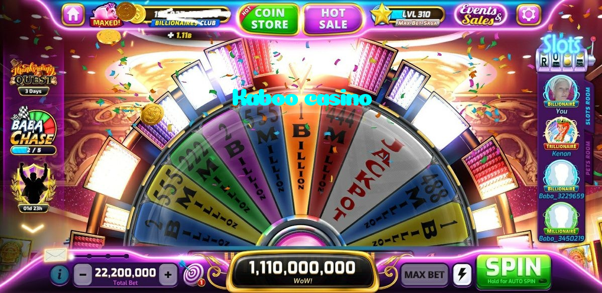 Kaboo casino casino presented on mobile device in Pakistan with slots and live games
